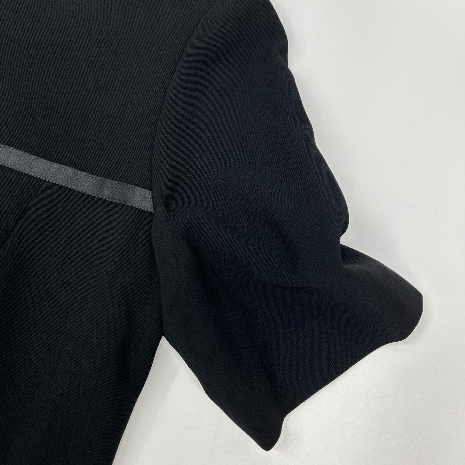 YUKITORII ユキトリイ 21-609-708-8 ブラック ノーカラージャケット ワンピース 喪服 ワンピース