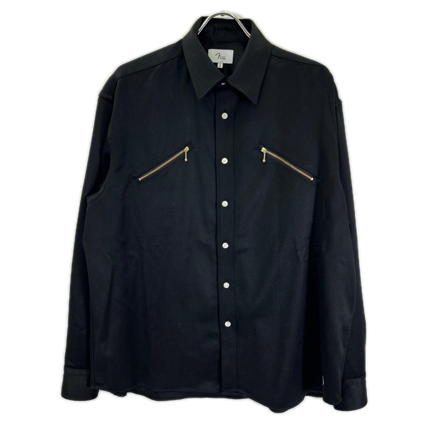 F IS FOR FENDER エフイズフォーフェンダー 911895313 ブラック TelecasterR Zipper Shirts トップス
