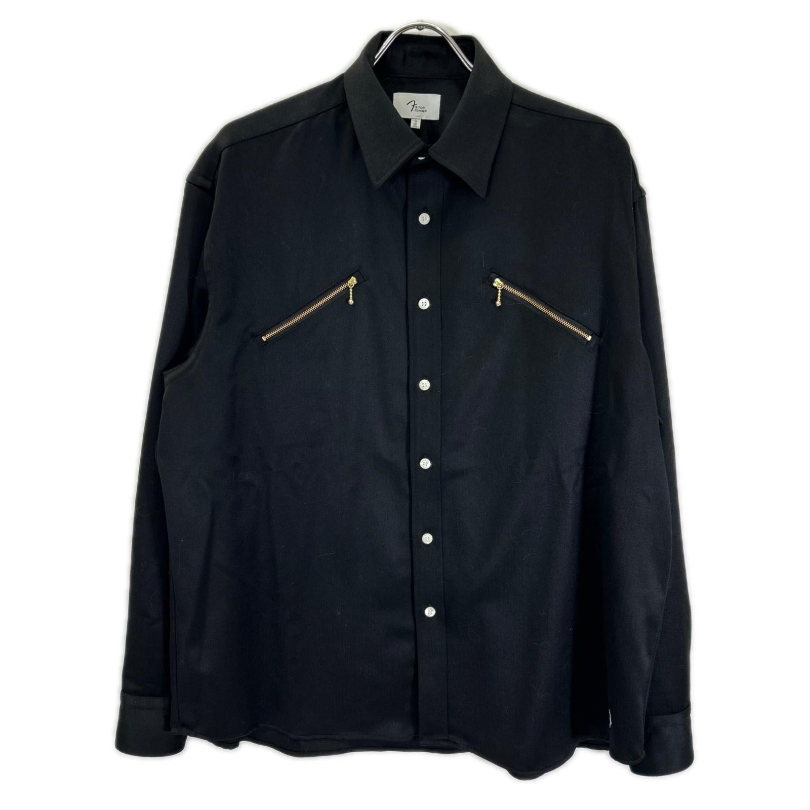 F IS FOR FENDER エフイズフォーフェンダー 911895313 ブラック TelecasterR Zipper Shirts トップス