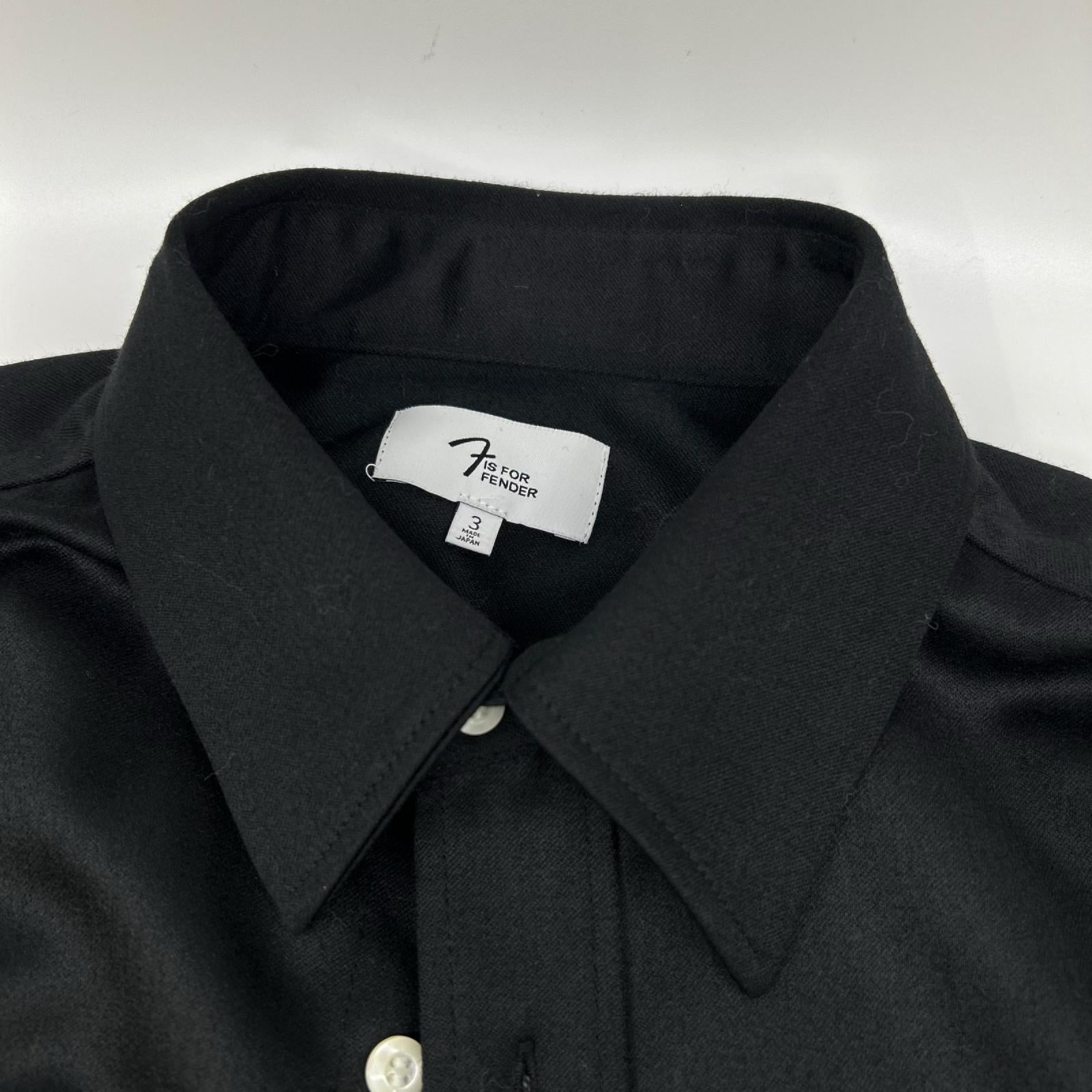 F IS FOR FENDER エフイズフォーフェンダー 911895313 ブラック TelecasterR Zipper Shirts トップス