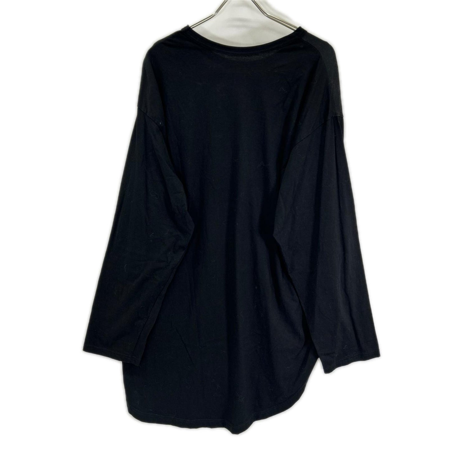 Ground Y グラウンドワイ GL-T06-012 ブラック Long Sleeve Jumbo Round T-Shirt トップス