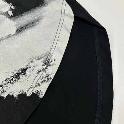 Ground Y グラウンドワイ GL-T06-012 ブラック Long Sleeve Jumbo Round T-Shirt トップス