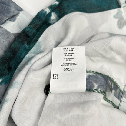 DRIES VAN NOTEN ドリスヴァンノッテン グリーン系 リーフ柄 ビスコース シャツワンピース ワンピース