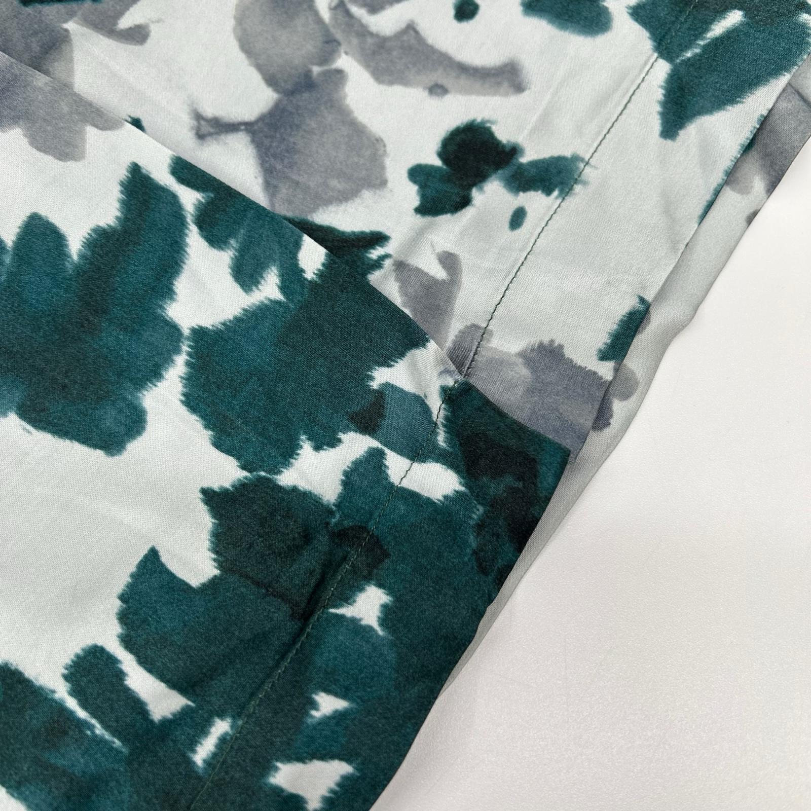 DRIES VAN NOTEN ドリスヴァンノッテン グリーン系 リーフ柄 ビスコース シャツワンピース ワンピース