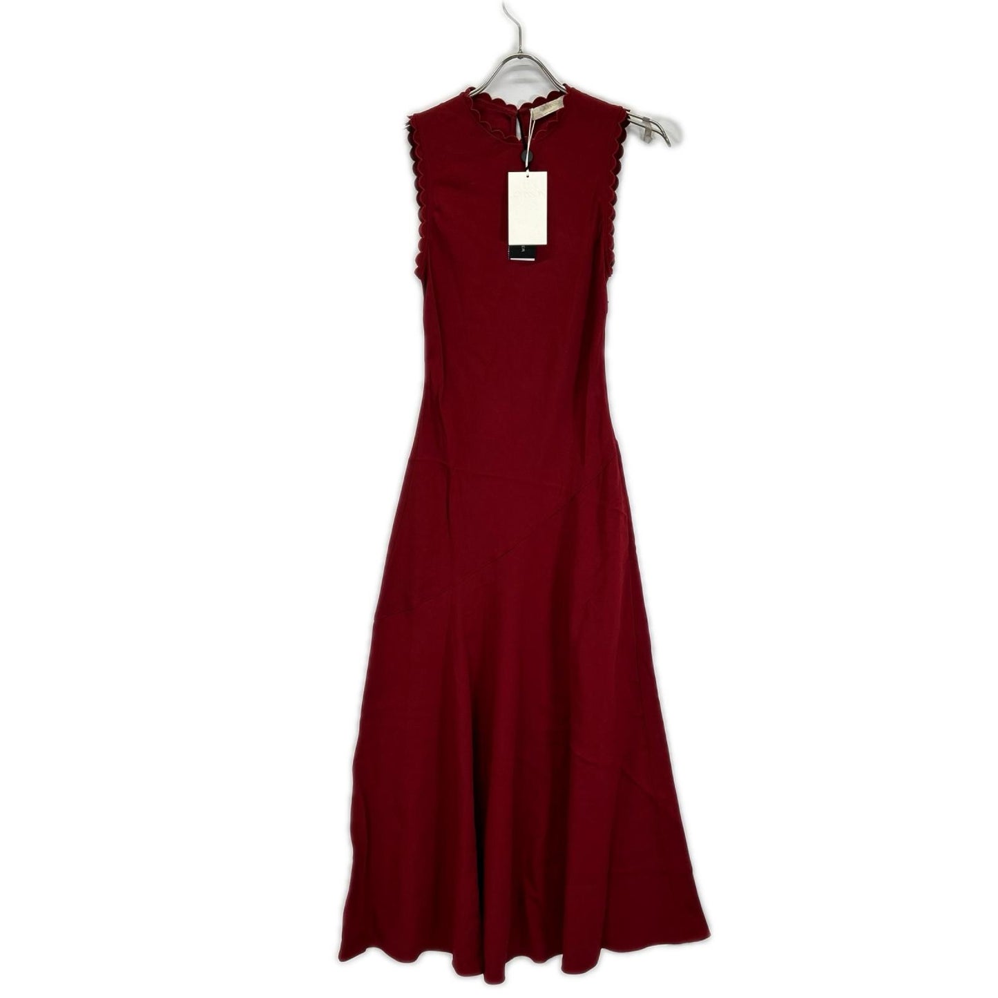 ULLA JOHNSON ウラ・ジョンソン 1695847 レッド ビスコース ノースリーブワンピース ワンピース