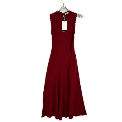 ULLA JOHNSON ウラ・ジョンソン 1695847 レッド ビスコース ノースリーブワンピース ワンピース