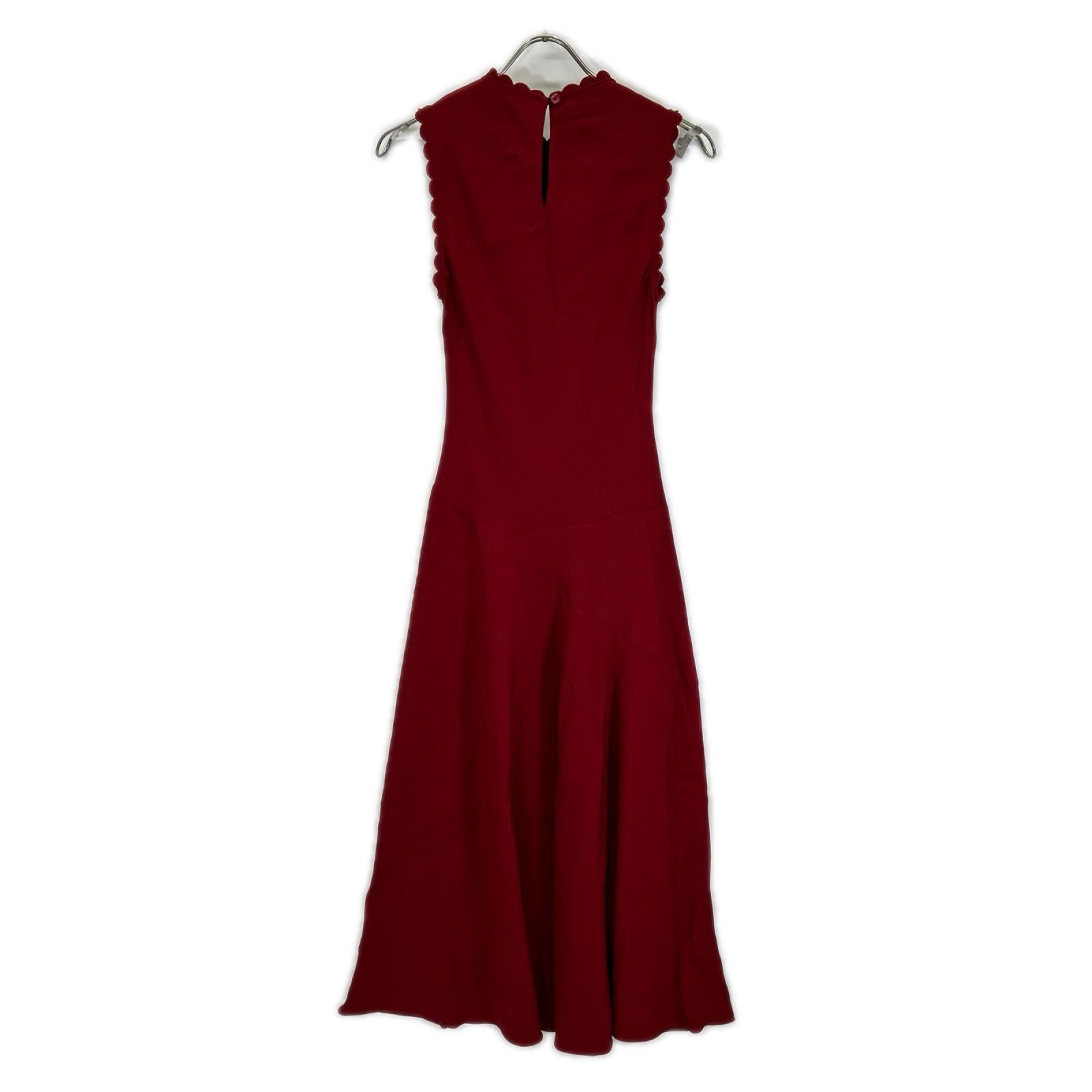 ULLA JOHNSON ウラ・ジョンソン 1695847 レッド ビスコース ノースリーブワンピース ワンピース
