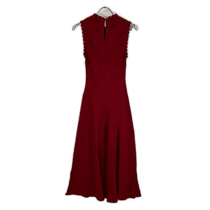 ULLA JOHNSON ウラ・ジョンソン 1695847 レッド ビスコース ノースリーブワンピース ワンピース