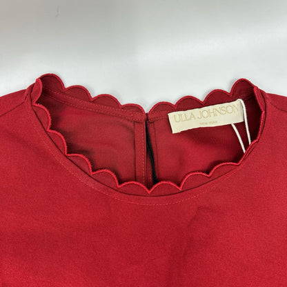 ULLA JOHNSON ウラ・ジョンソン 1695847 レッド ビスコース ノースリーブワンピース ワンピース