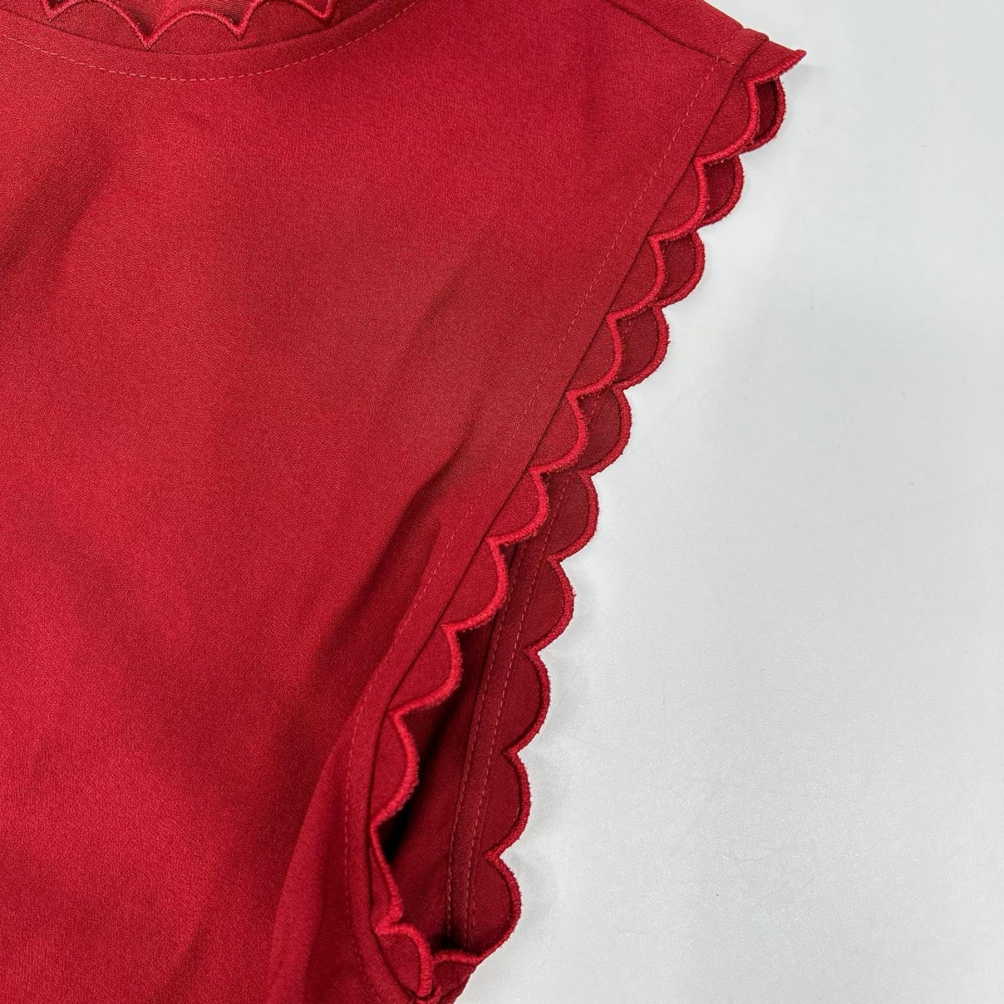 ULLA JOHNSON ウラ・ジョンソン 1695847 レッド ビスコース ノースリーブワンピース ワンピース