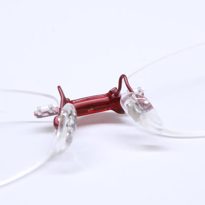 999.9 フォーナインズ 【新品同様】TW-46T 1305 リムレス アイウェア 眼鏡