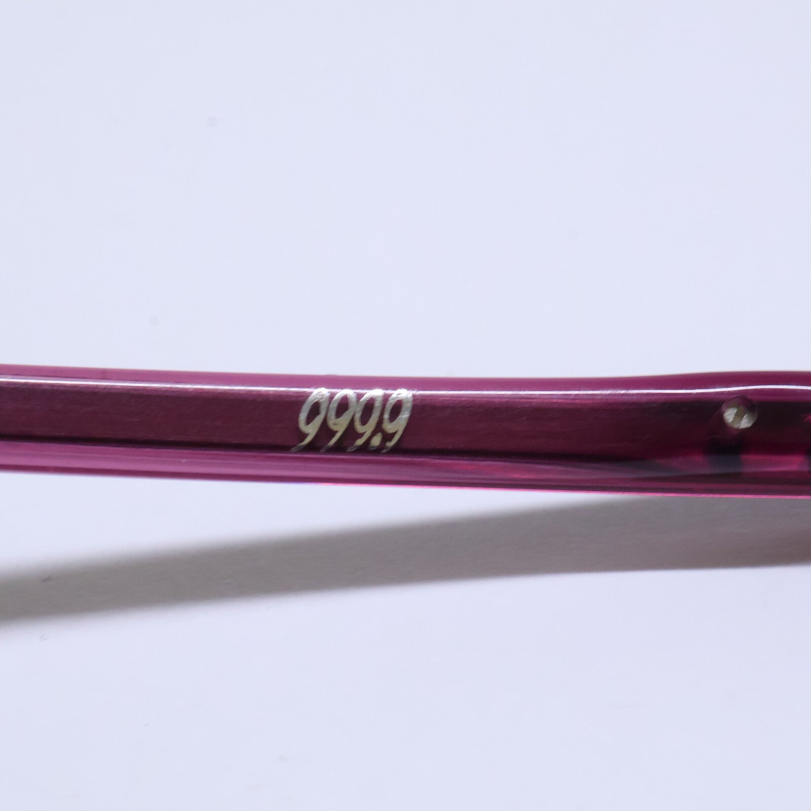 999.9 フォーナインズ 【新品同様】TW-46T 4415 リムレス アイウェア 眼鏡