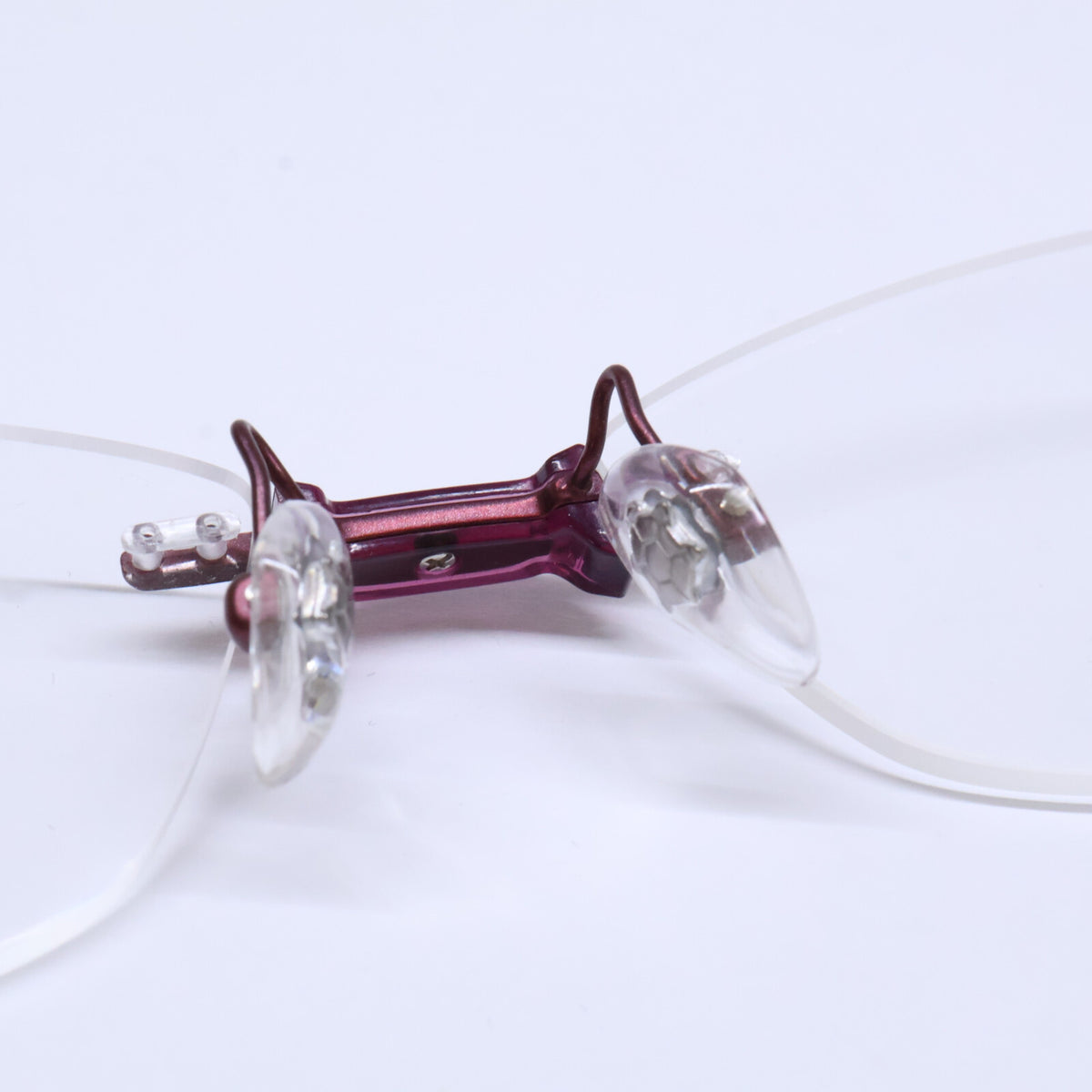 999.9 フォーナインズ 【新品同様】TW-46T 4415 リムレス アイウェア 眼鏡
