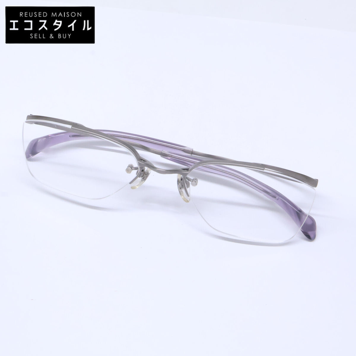 999.9 フォーナインズ 【新品同様】O-13T 4 リムレス アイウェア 眼鏡