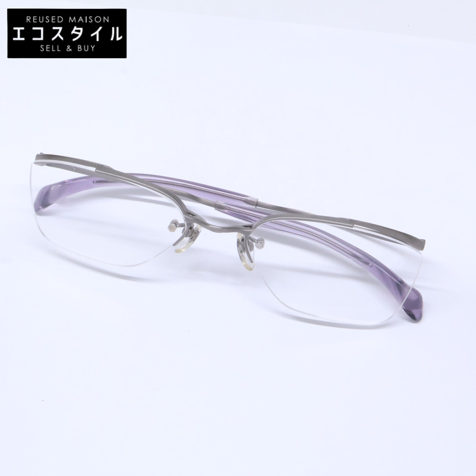 999.9 フォーナインズ 【新品同様】O-13T 4 リムレス アイウェア 眼鏡