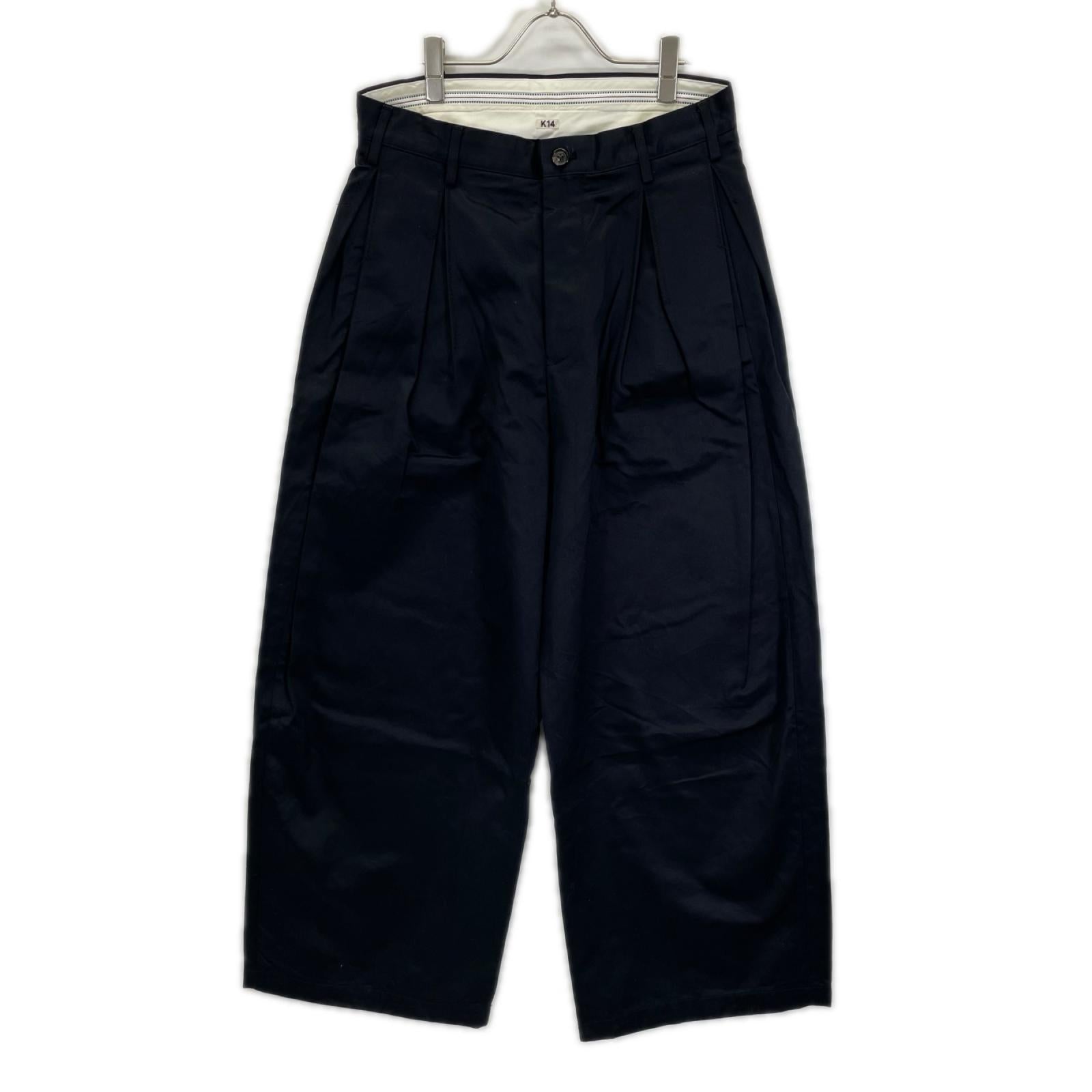 KHOKI コッキ 26SS 26SS-P-17-US ネイビー TUCK PANTS ボトムス