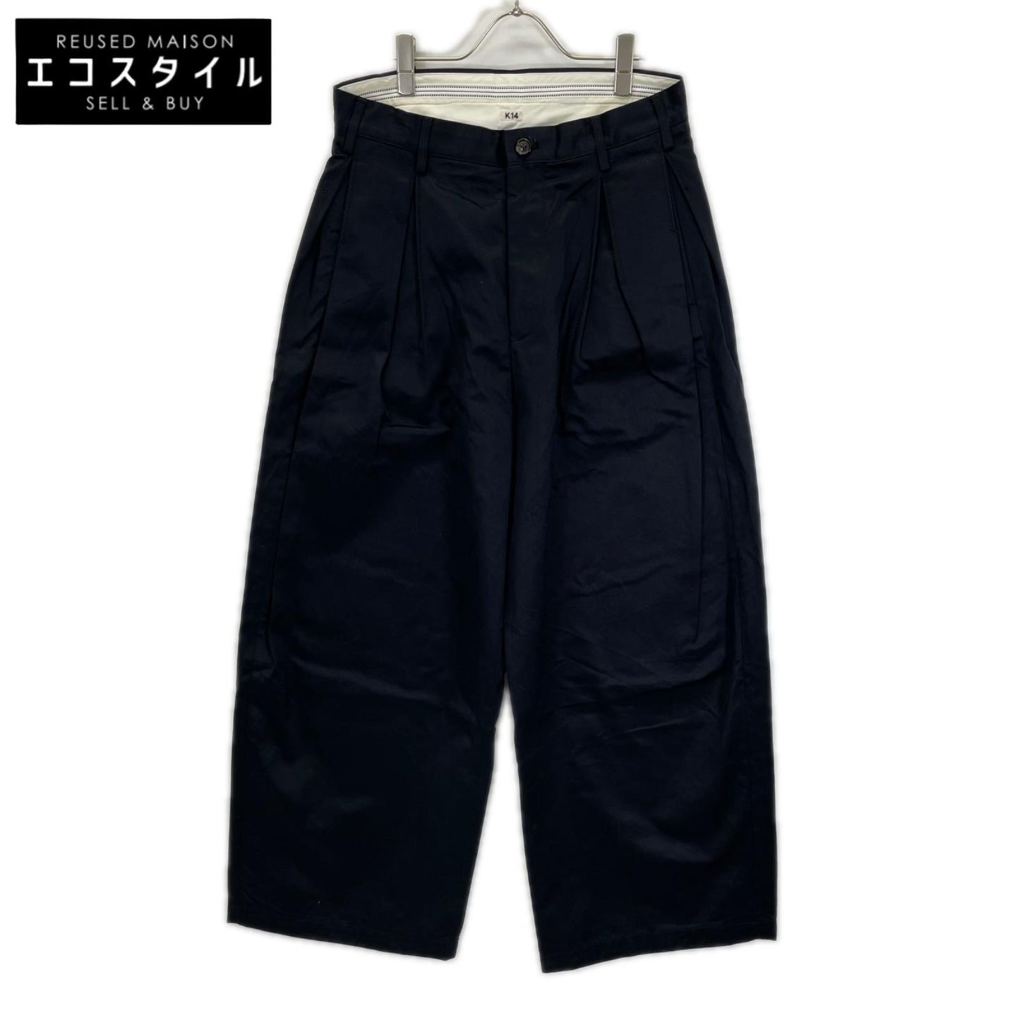 KHOKI コッキ 26SS 26SS-P-17-US ネイビー TUCK PANTS ボトムス