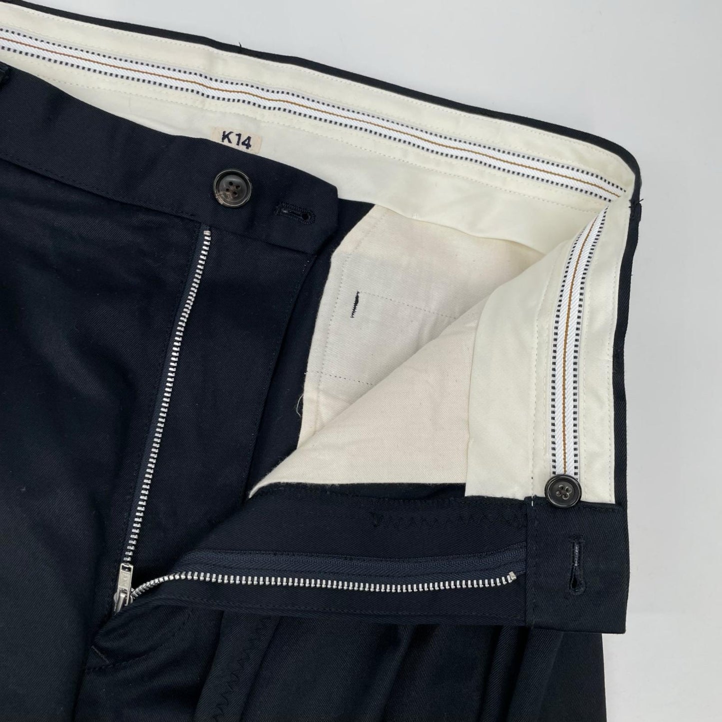 KHOKI コッキ 26SS 26SS-P-17-US ネイビー TUCK PANTS ボトムス