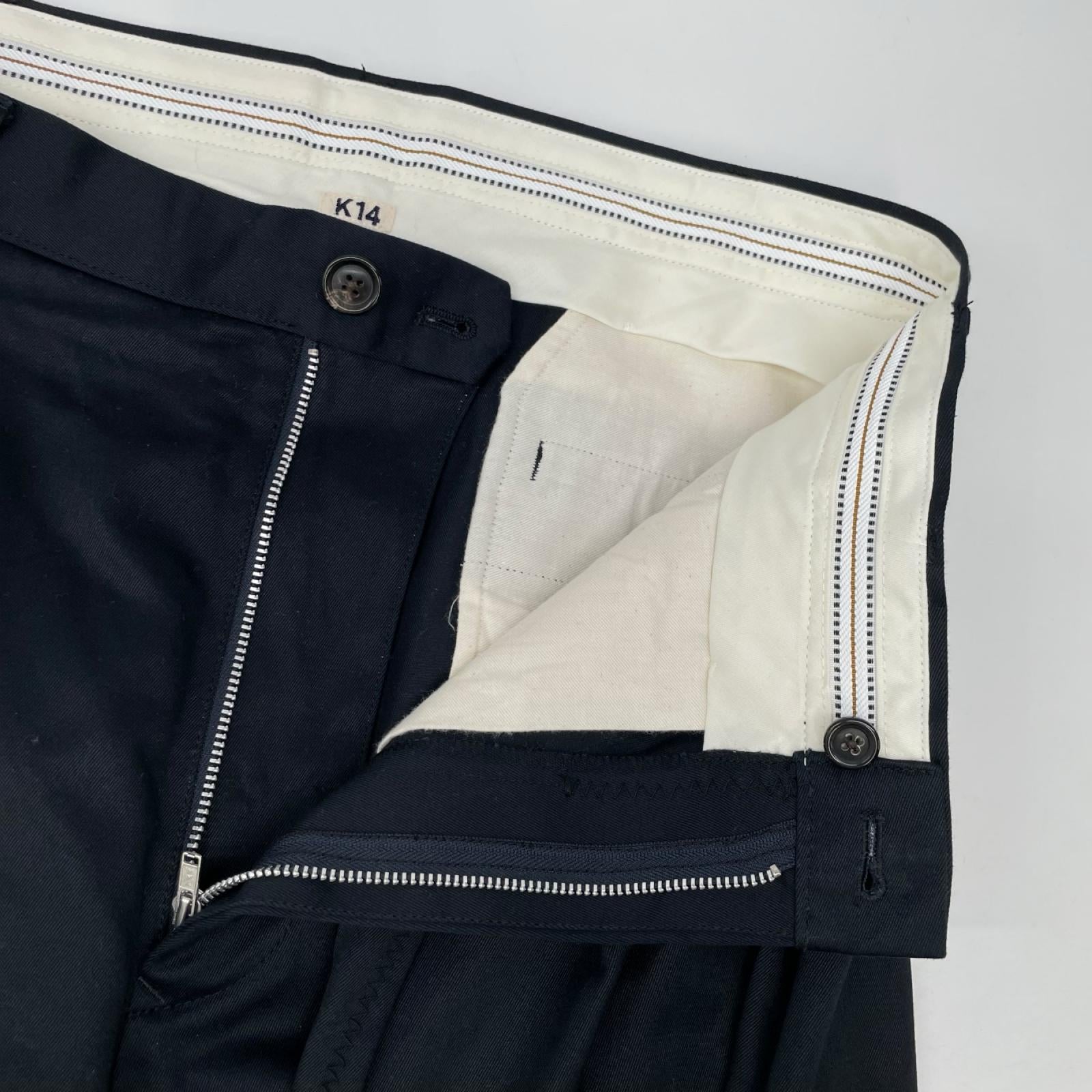 KHOKI コッキ 26SS 26SS-P-17-US ネイビー TUCK PANTS ボトムス