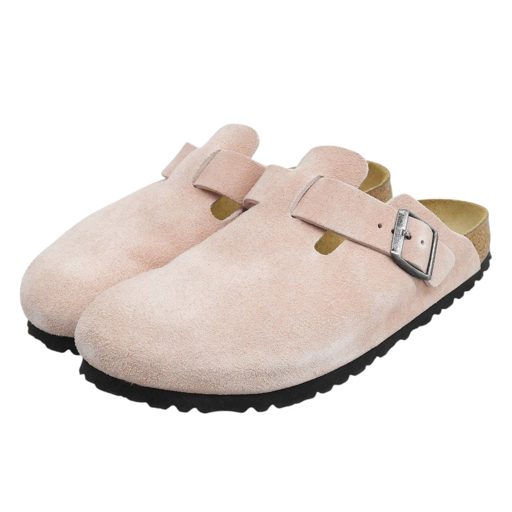 BIRKEN STOCK ビルケンシュトック 美品 Boston LEVE Pink Clay ナロー サンダル シューズ メンズ ピンク 41 1031635 シューズ
