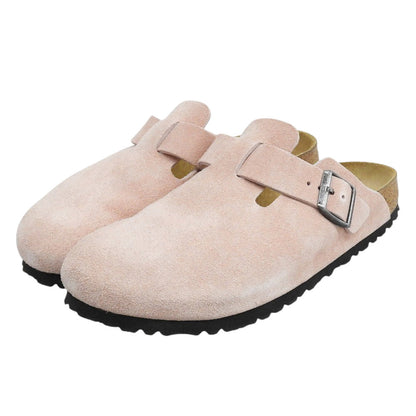 BIRKEN STOCK ビルケンシュトック 美品 Boston LEVE Pink Clay ナロー サンダル シューズ メンズ ピンク 41 1031635 シューズ