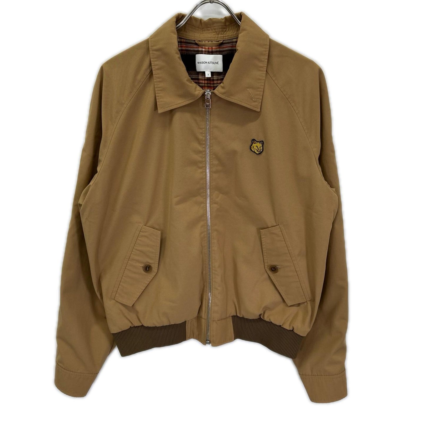 MAISON KITSUNE メゾンキツネ LM02103WQ0062 ベージュ BOLD FOX ハリントンジャケット ジャケット