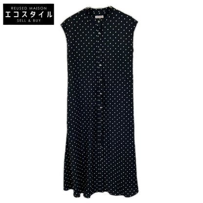 DRESSTERIOR ドレステリア 085-52004 ネイビー ドットプリント フレンチスリーブワンピース ワンピース