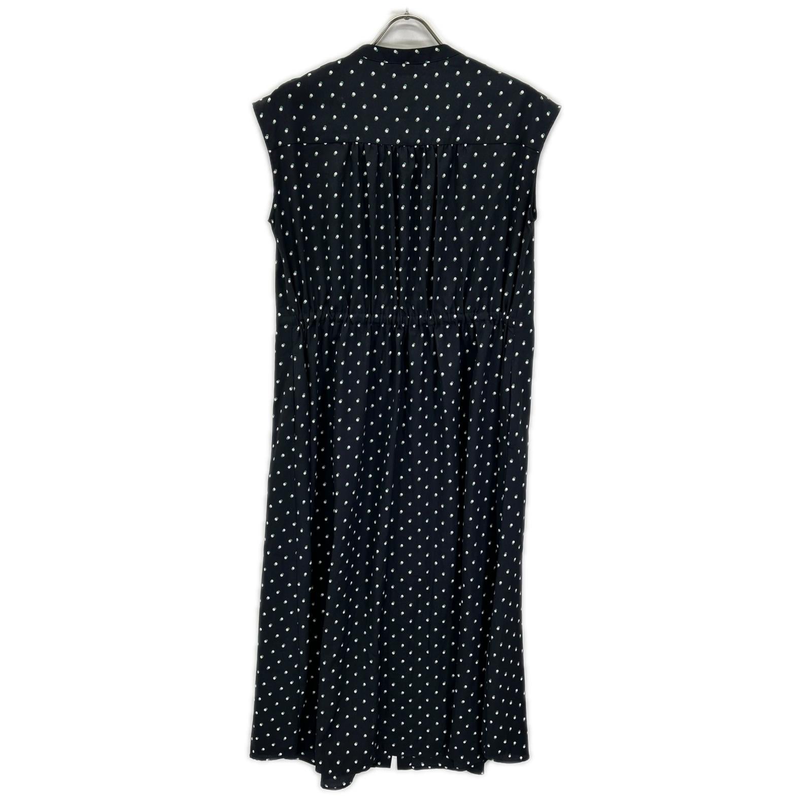 DRESSTERIOR ドレステリア 085-52004 ネイビー ドットプリント フレンチスリーブワンピース ワンピース