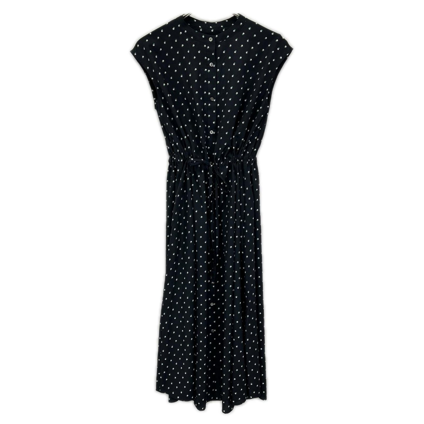 DRESSTERIOR ドレステリア 085-52004 ネイビー ドットプリント フレンチスリーブワンピース ワンピース