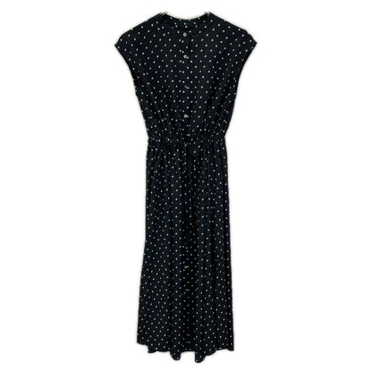 DRESSTERIOR ドレステリア 085-52004 ネイビー ドットプリント フレンチスリーブワンピース ワンピース