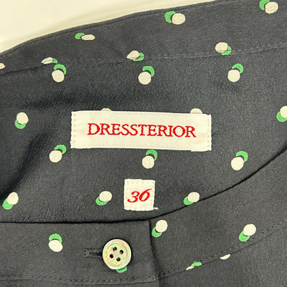 DRESSTERIOR ドレステリア 085-52004 ネイビー ドットプリント フレンチスリーブワンピース ワンピース