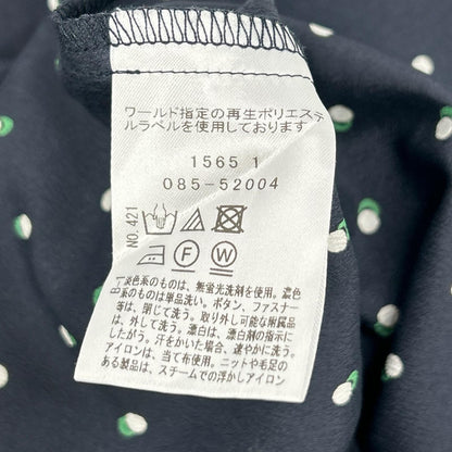 DRESSTERIOR ドレステリア 085-52004 ネイビー ドットプリント フレンチスリーブワンピース ワンピース