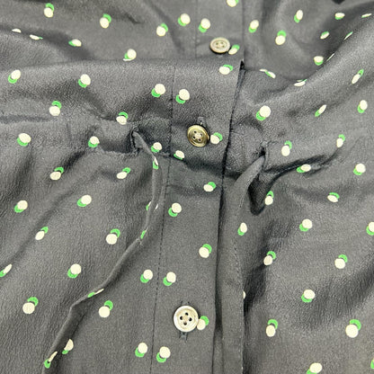 DRESSTERIOR ドレステリア 085-52004 ネイビー ドットプリント フレンチスリーブワンピース ワンピース