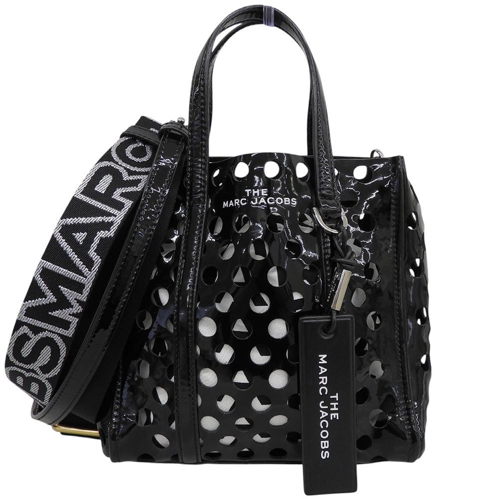 MARC JACOBS マーク ジェイコブス パンチング パテント ハンドバッグ レディース ブラック M0015791 ハンドバッグ