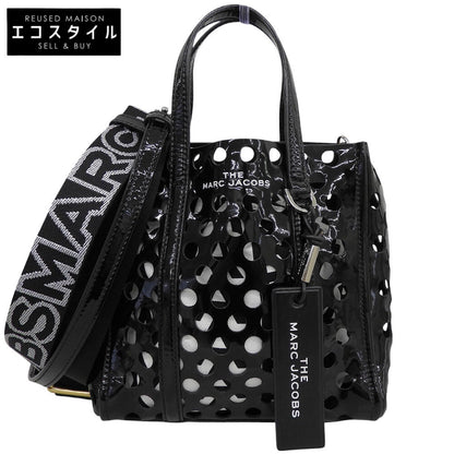 MARC JACOBS マーク ジェイコブス パンチング パテント ハンドバッグ レディース ブラック M0015791 ハンドバッグ