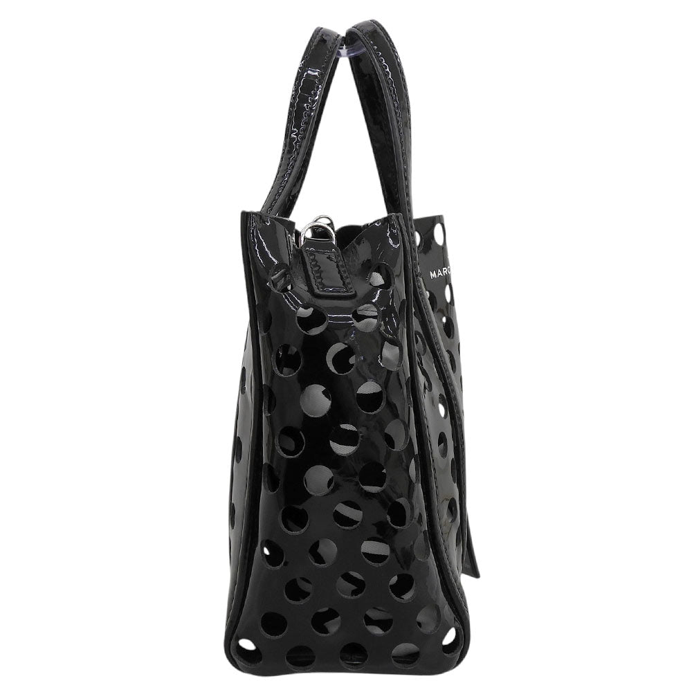 MARC JACOBS マーク ジェイコブス パンチング パテント ハンドバッグ レディース ブラック M0015791 ハンドバッグ