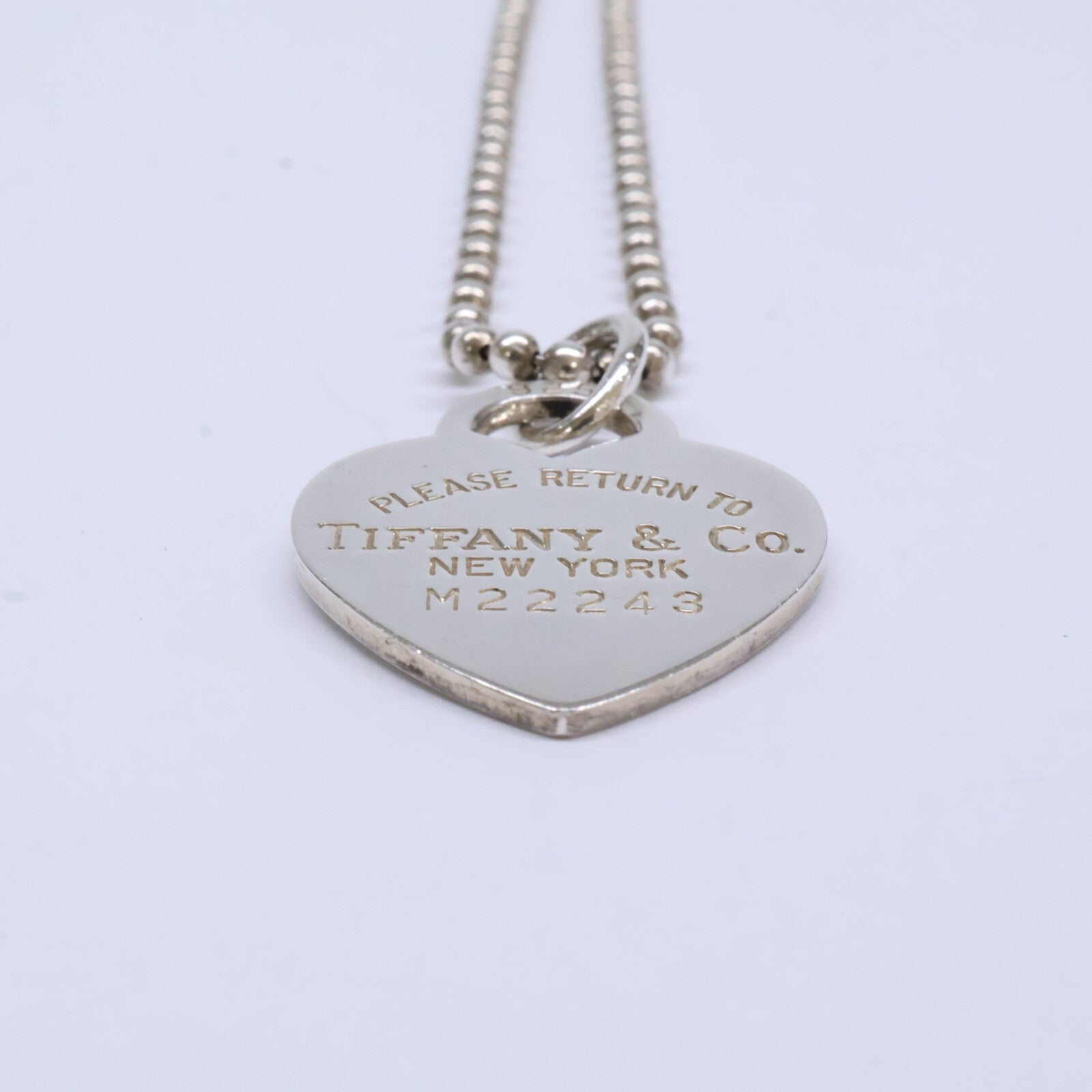 TIFFANY&Co. ティファニー 925 リターン トゥ ティファニー ハートタグ ボールチェーン ネックレス