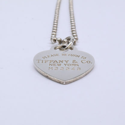 TIFFANY&Co. ティファニー 925 リターン トゥ ティファニー ハートタグ ボールチェーン ネックレス