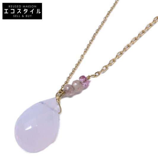 SweetPea スイートピー 【美品】750 マルチカラーストーン ロングチェーン ネックレス