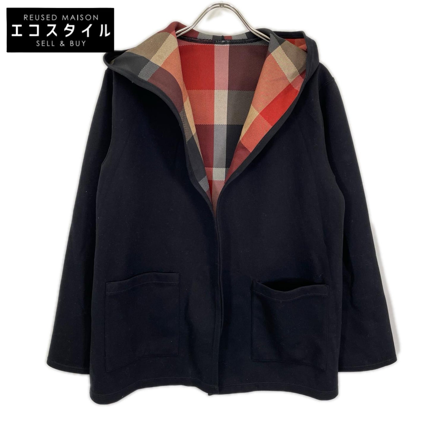 BLUE LABEL CRESTBRIDGE ブルーレーベルクレストブリッジ 25年 55F01-703-09 クレストブリッジチェックリバーシブルカーディガン トップス