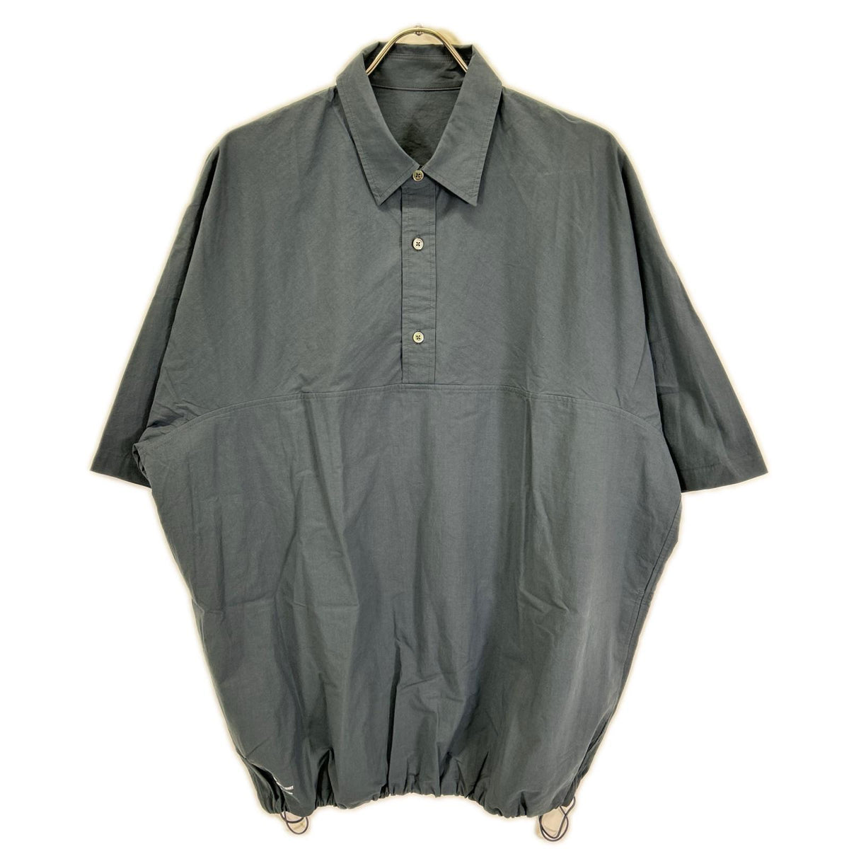 Fresh Service フレッシュサービス FSC261-50248 グレー CRISP COTTON ANORAK S/S SHIRT トップス
