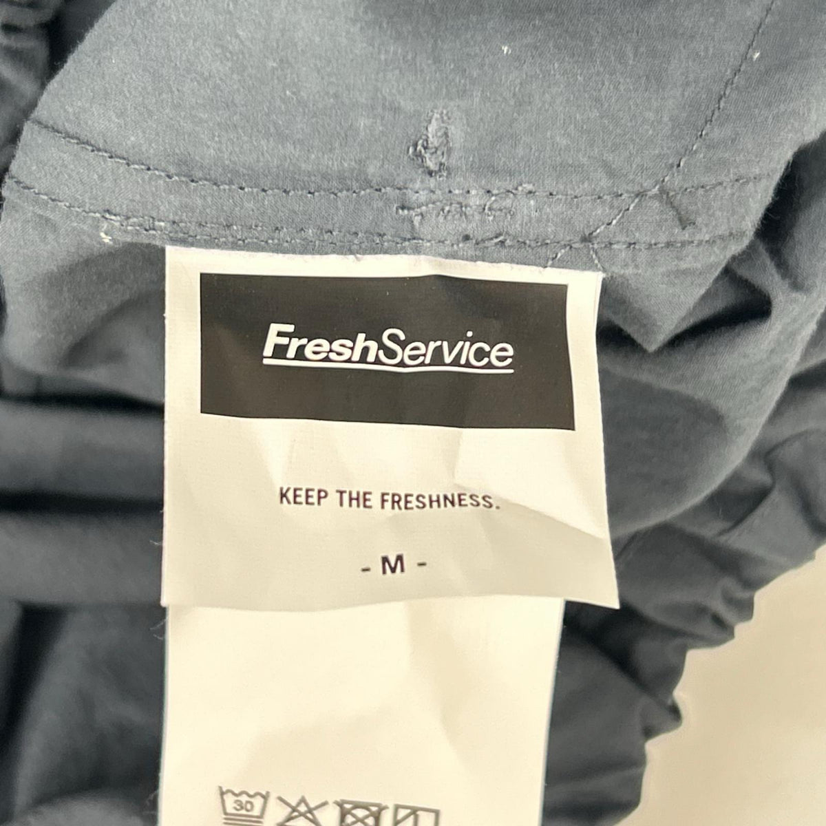 Fresh Service フレッシュサービス FSC261-50248 グレー CRISP COTTON ANORAK S/S SHIRT トップス