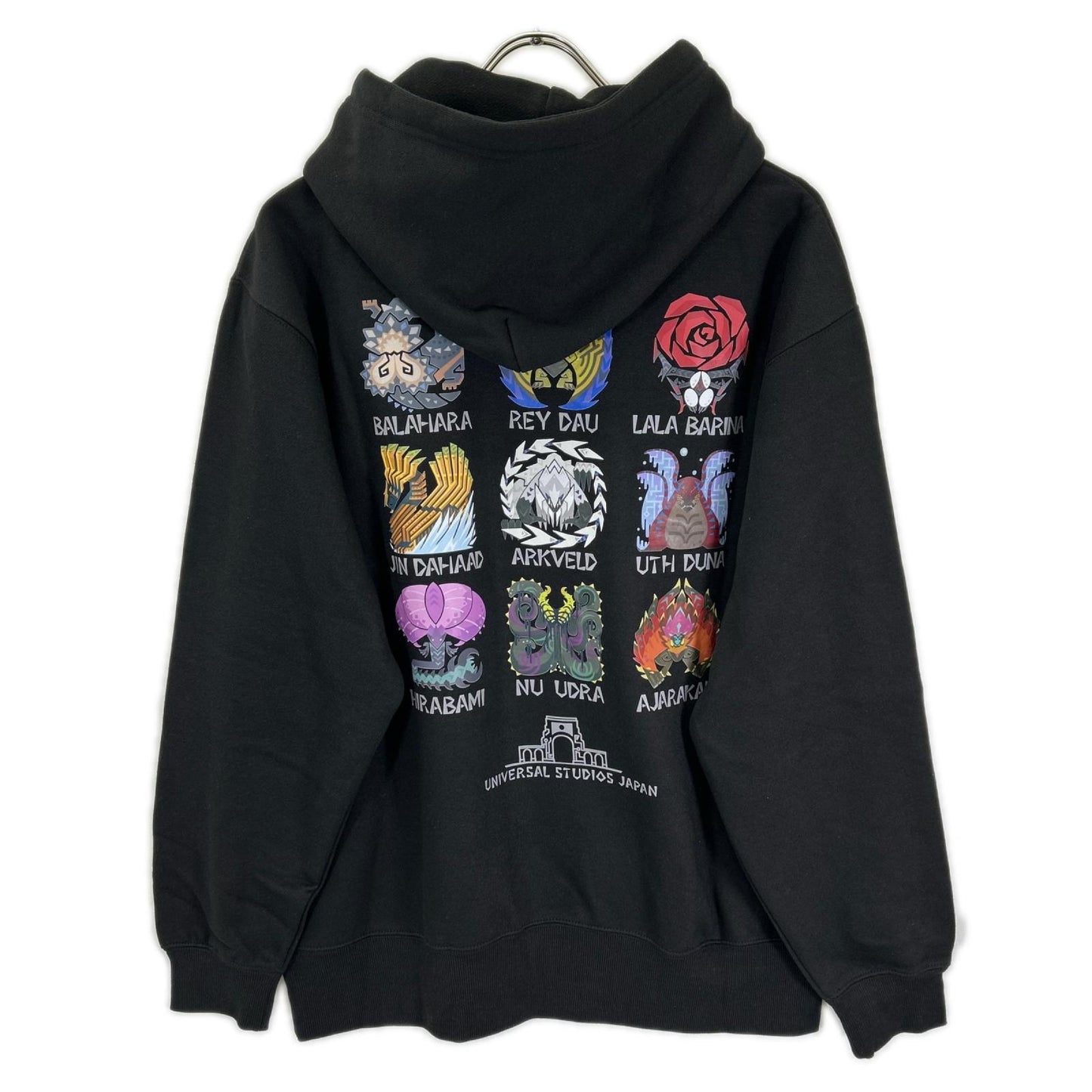 USJ×モンスターハンターワイルズ 狩猟中プリント パーカー トップス