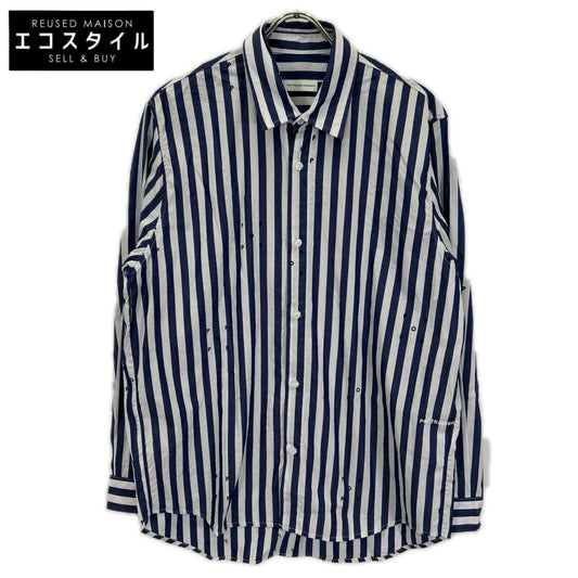 POP TRADING COMPANY ポップトレーディングカンパニー 1251-3-000025 ロゴ ストライプ シャツ トップス