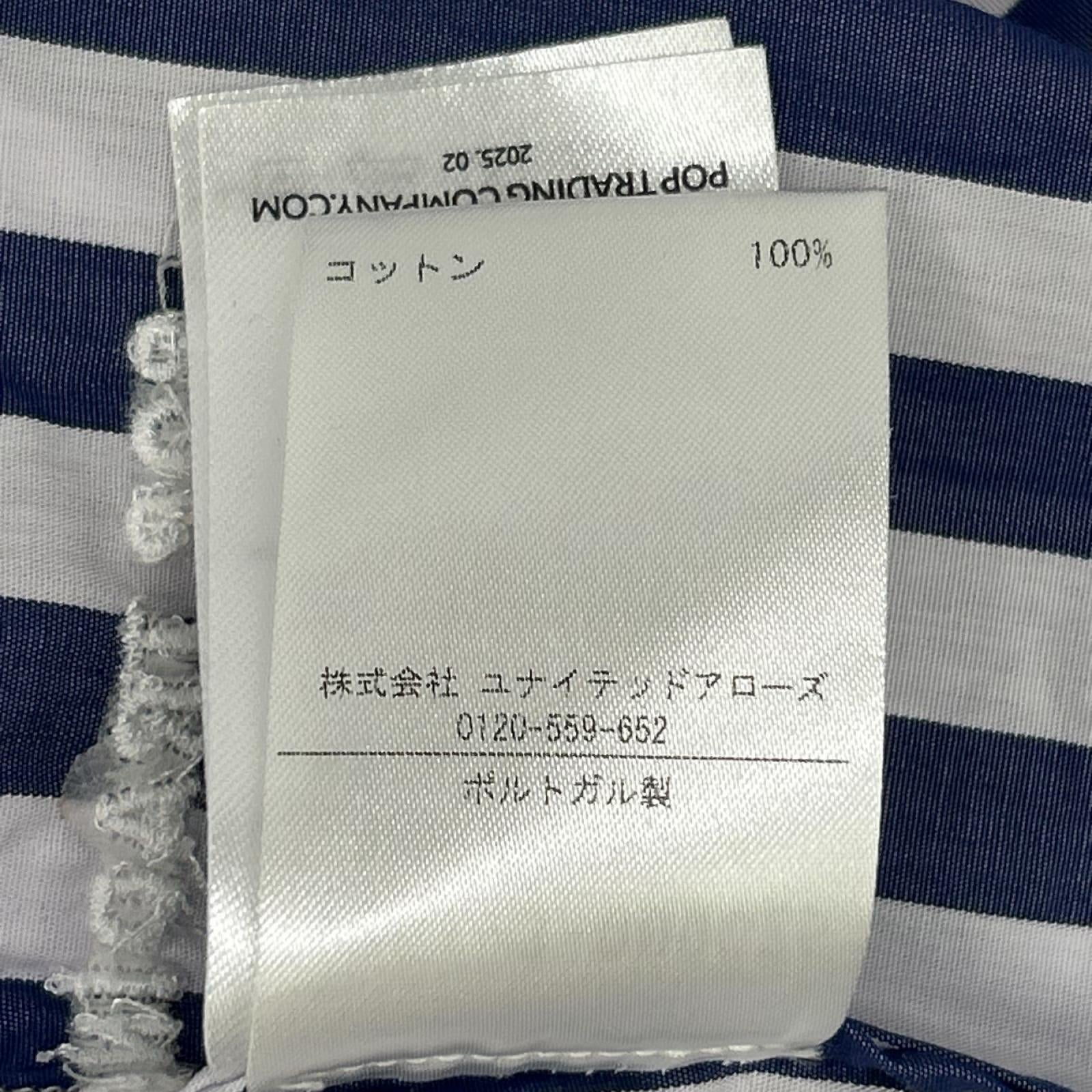 POP TRADING COMPANY ポップトレーディングカンパニー 1251-3-000025 ロゴ ストライプ シャツ トップス