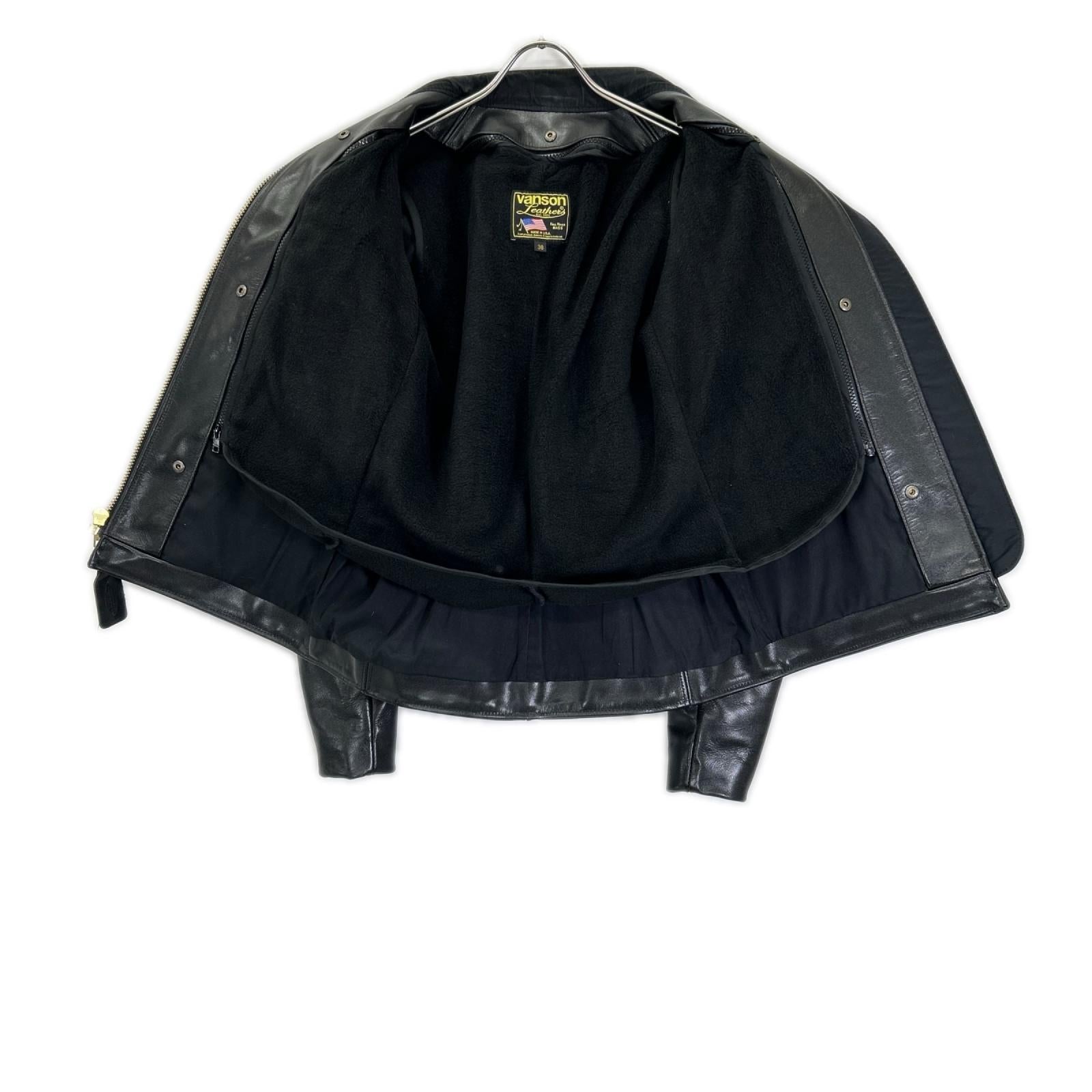 VANSON バンソン 84004A-02 ブラック B LEATHER JACKT ジャケット