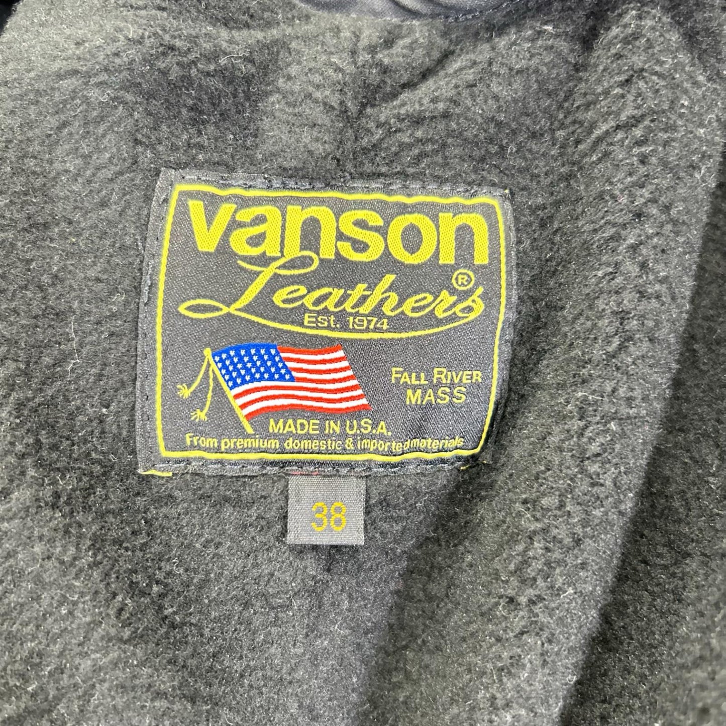 VANSON バンソン 84004A-02 ブラック B LEATHER JACKT ジャケット