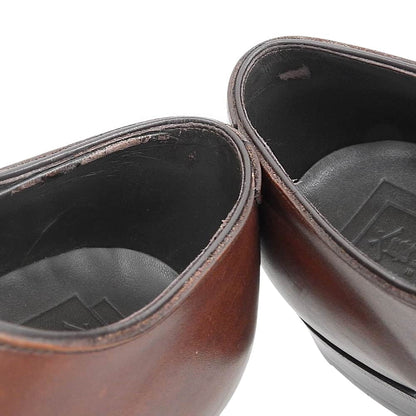 三陽山長 三陽山長 美品 弦六郎 パンチドキャップトゥ レザーシューズ メンズ ブラウン 7F Q7415 シューズ