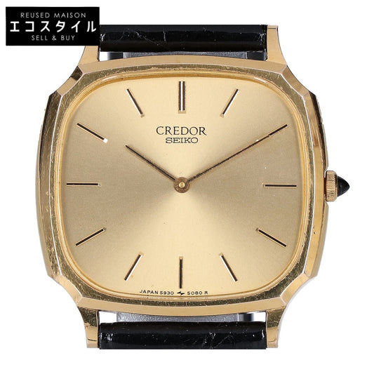 SEIKO CREDOR セイコー クレドール 5930-5080 14K SSバック クォーツ 腕時計