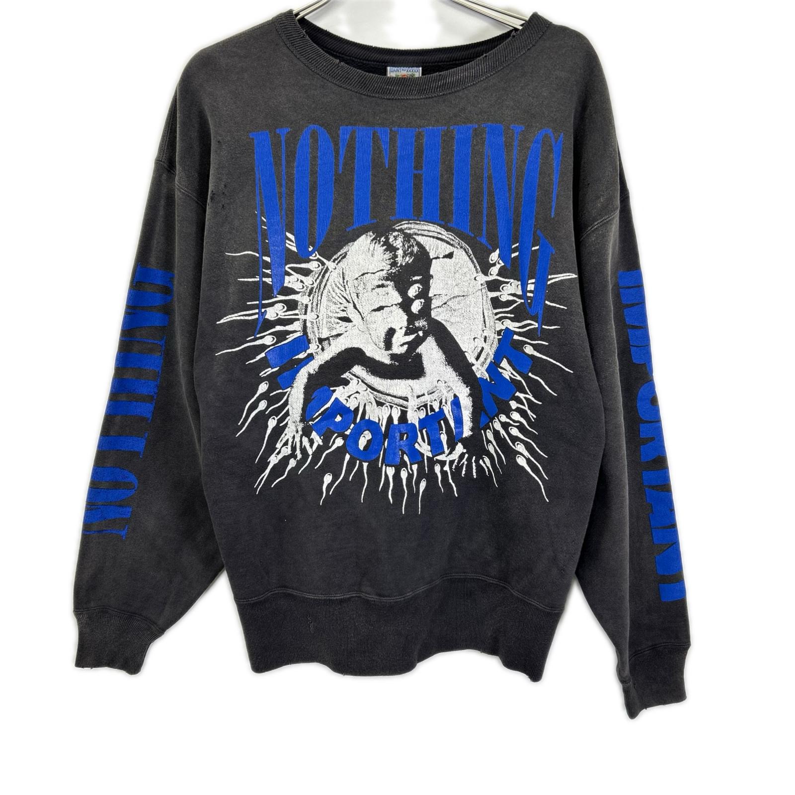 SAINT MICHAEL セントマイケル SM-YS1-0000-C36 CREW SWEAT NOTHING IMP トップス